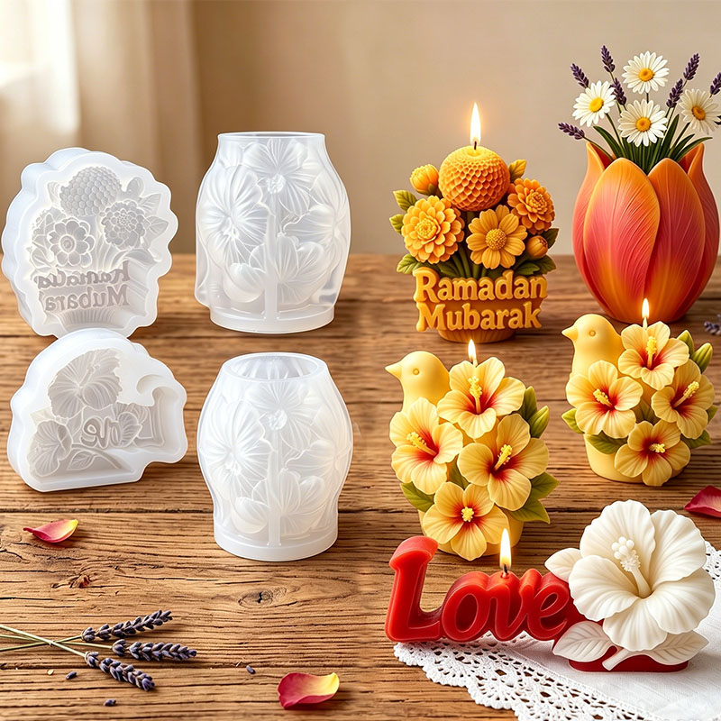 3D Bloemenkaars Siliconen Mal  - Florist Supply Vases recensie en prijs